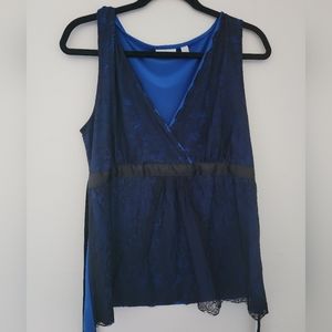 New york & company wrap lace tank